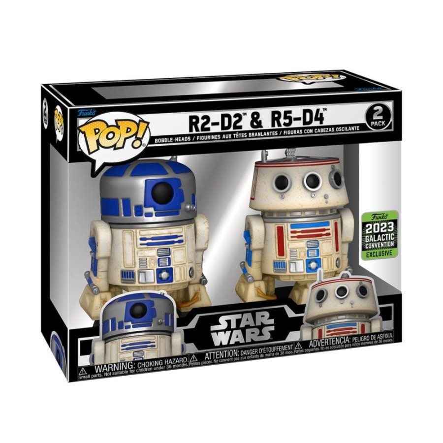 Popculture Funko | Star Wars Galactic Convention 2023 - R2-D2 & R5-D4 Pop! Vinyl 2-Pack [Rs]