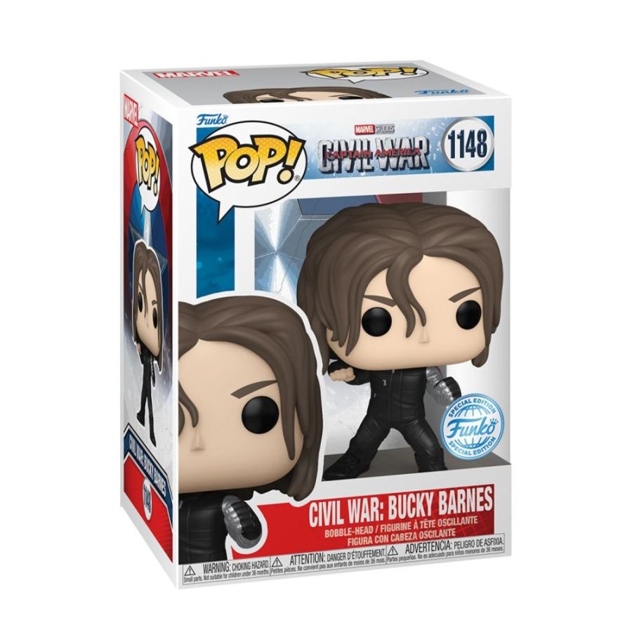 Popculture Funko | Captain America 3: Civil War - Bucky Barnes Build-A-Scene Pop! Vinyl [Rs]