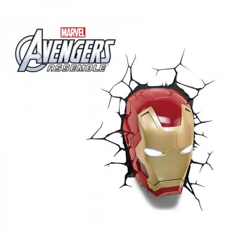 Popculture Marvel | Marvel Avengers Iron Man Head 3Dfx Wall Night Light