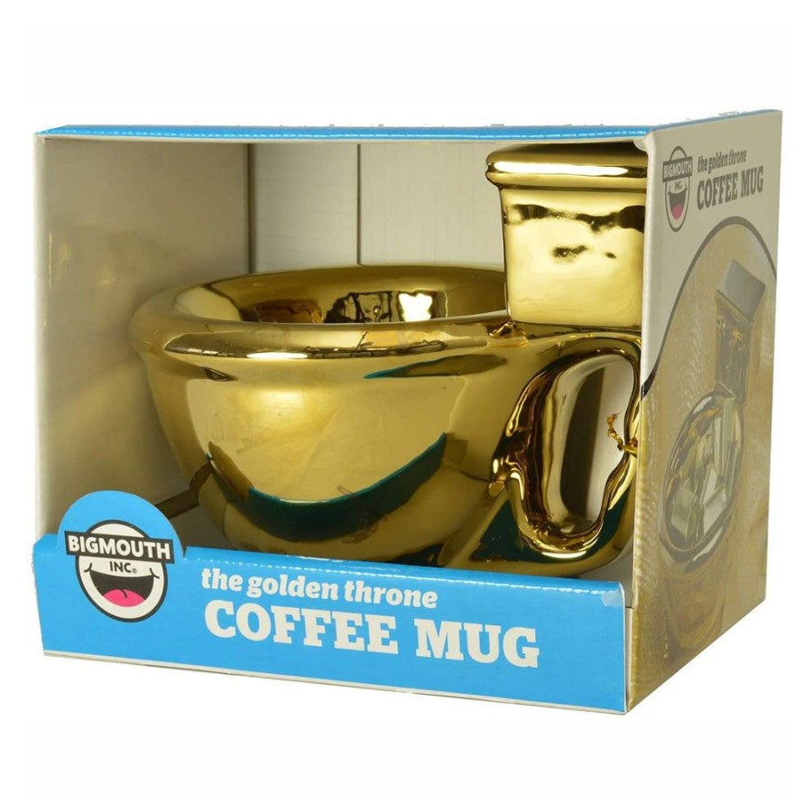 Food & Drinks Big Mouth | Bigmouth Golden Toilet Mug