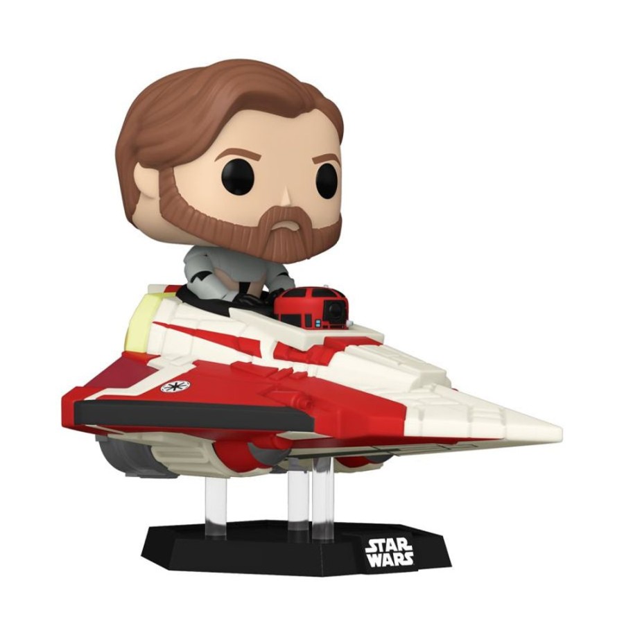 Popculture Funko | Star Wars: The Clone Wars - Obi-Wan Kenobi In Delta 7 Pop! Ride [Rs]