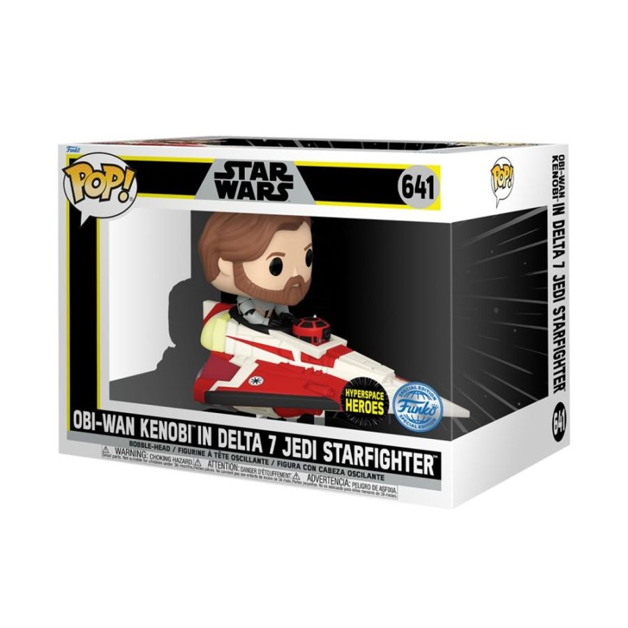 Popculture Funko | Star Wars: The Clone Wars - Obi-Wan Kenobi In Delta 7 Pop! Ride [Rs]