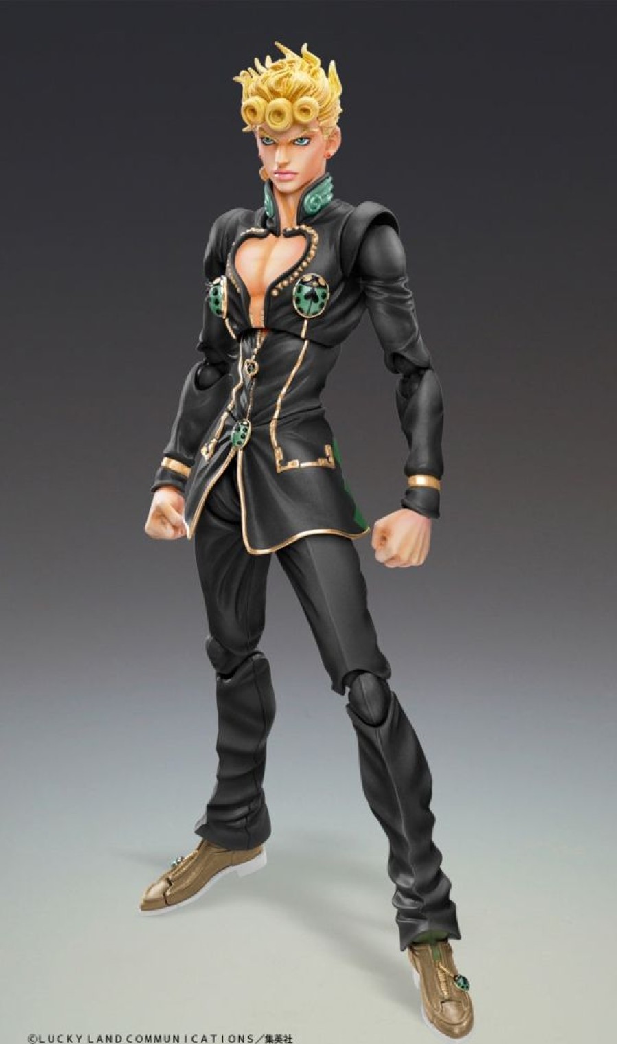 Toys JoJo's Bizarre Adventure | Jojo'S Bizarre Adventure Part 5 - Golden Wind: Giorno Giovanna (Ver. Black) - Super Action Statue (Medicos)