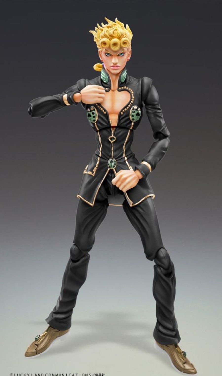 Toys JoJo's Bizarre Adventure | Jojo'S Bizarre Adventure Part 5 - Golden Wind: Giorno Giovanna (Ver. Black) - Super Action Statue (Medicos)