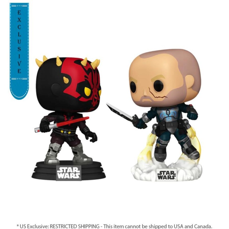 Popculture Funko | Star Wars: Clone Wars - Darth Maul Vs Pre Vizsla Pop! Vinyl 2-Pack [Rs]