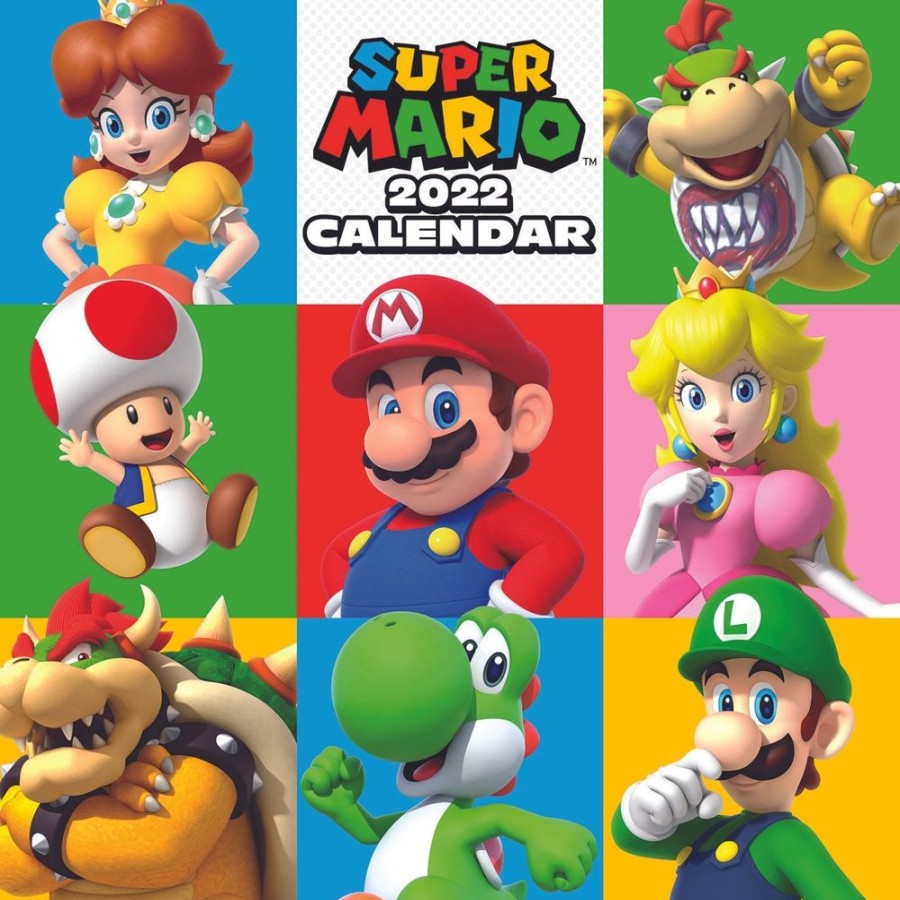 Popculture Nintendo | Nintendo: Super Mario - 2022 Square Wall Calendar