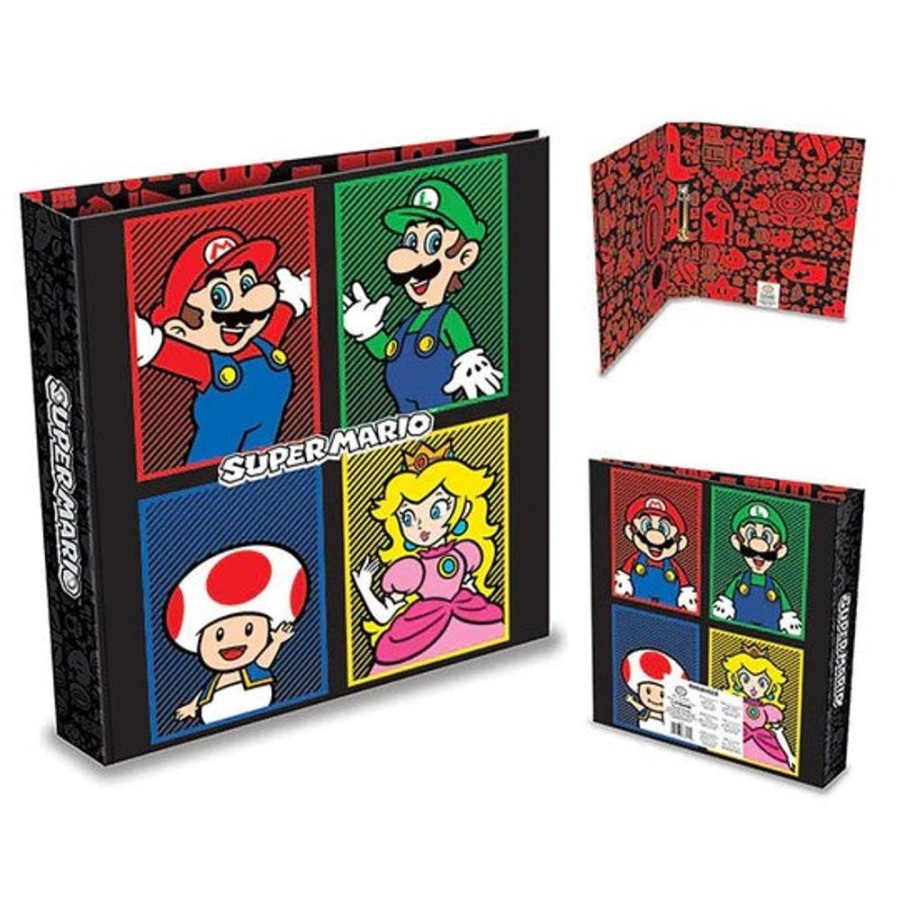 Popculture Super Mario Bro | Super Mario - 4 Colour Ring Binder Folder