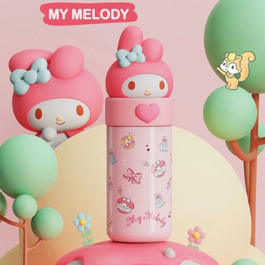 Food & Drinks Hello Kitty | Sanrio 3D Character 316Ss Insulated Drink Bottle