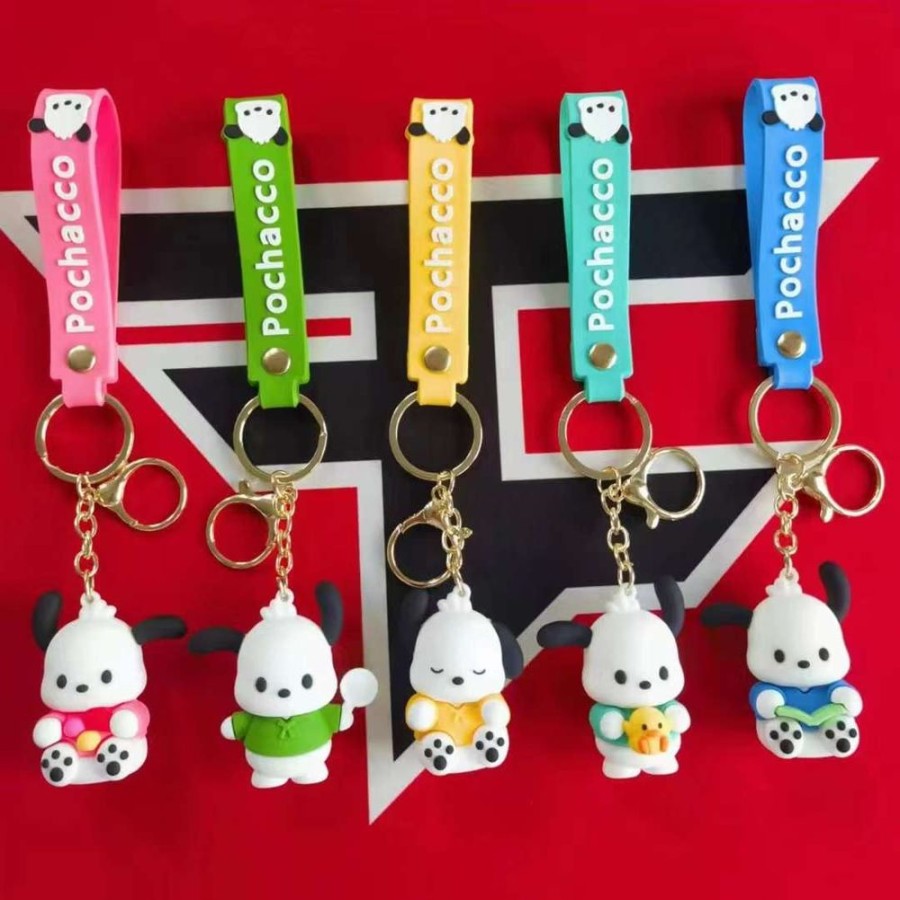 Anime Hello Kitty | Pochacco Vinyl Keychain - Assorted