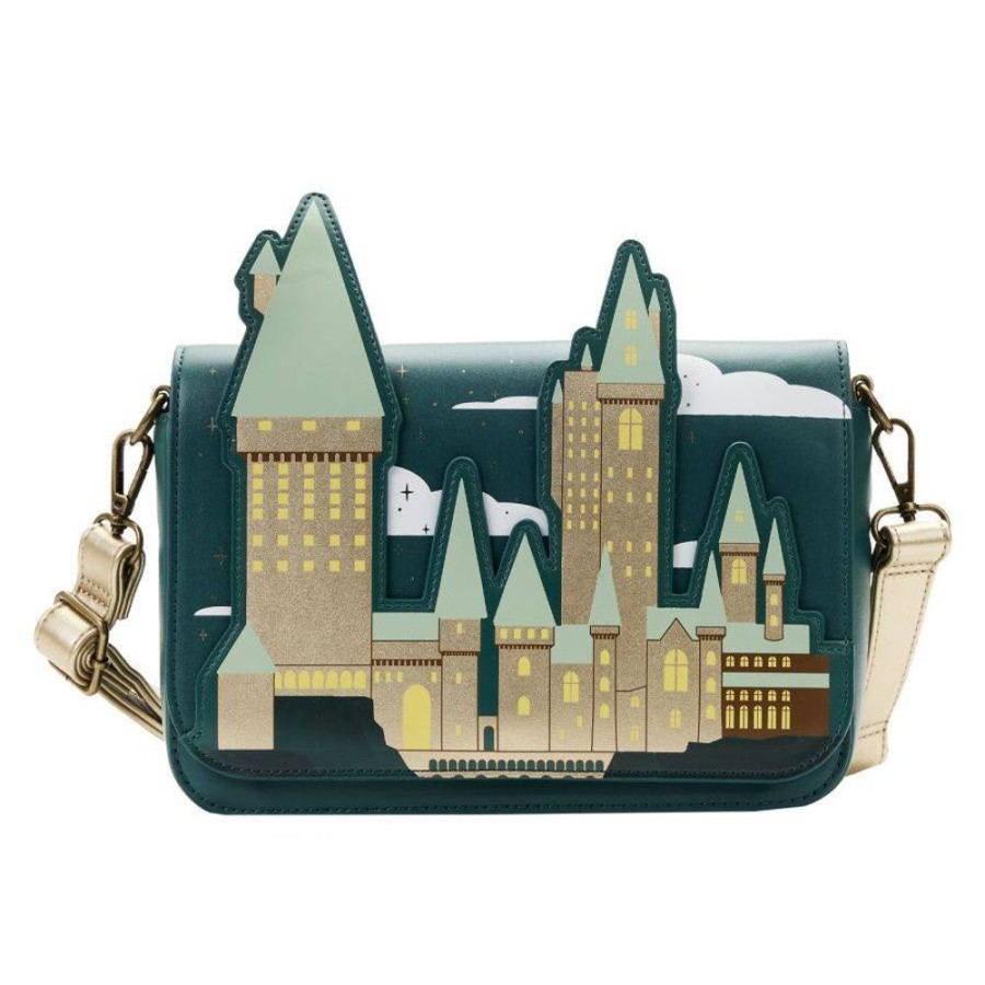 Loungefly Loungefly | Harry Potter - Golden Hogwarts Castle Crossbody Bag