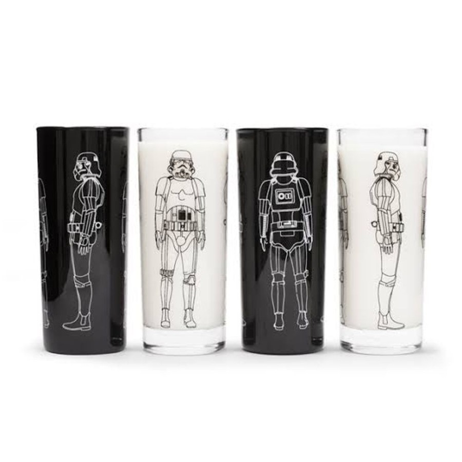 Food & Drinks thumbsup UK | Stormtrooper - Set Of 4 Glass Tumblers