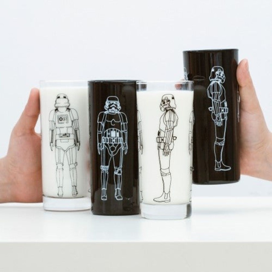 Food & Drinks thumbsup UK | Stormtrooper - Set Of 4 Glass Tumblers