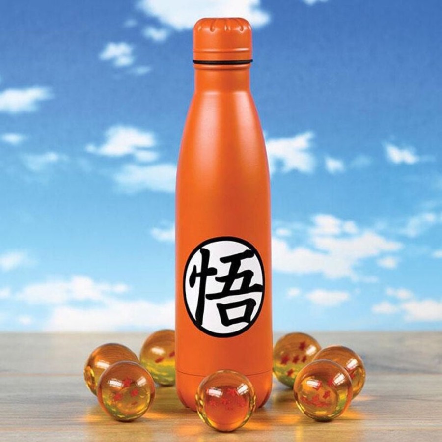 Food & Drinks Dragon Ball Z | Dragon Ball Z - Goku Kanji Stainless Steel Bottle