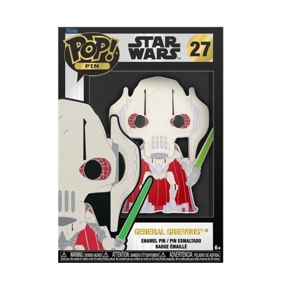 Popculture Funko | Star Wars - General Grievous (With Chase) 4" Pop! Enamel Pin