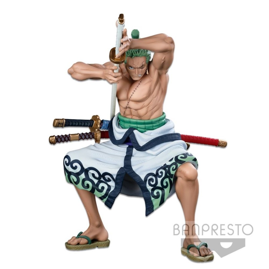 Anime Bandai | One Piece - World Figure Colosseum - Super Master Stars Piece - The Roronoa Zoro Figure - Brush