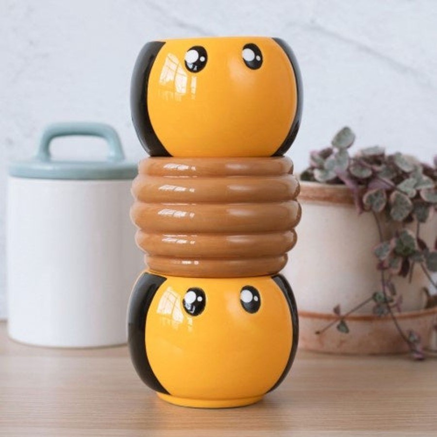 Food & Drinks thumbsup UK | Bee Stacking Mugs (3Pc Set)