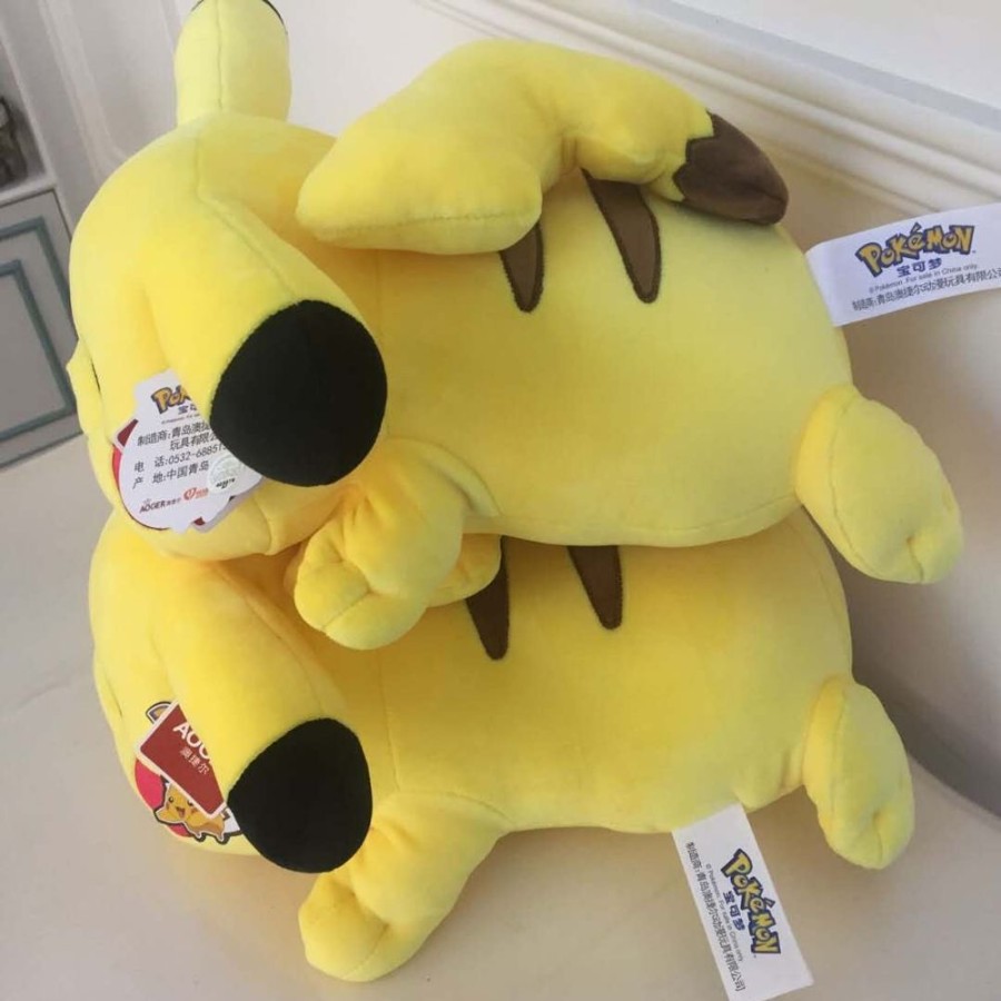 Toys Minitopia Pokemon | Pikachu Lying Down Plush Cushion 15"