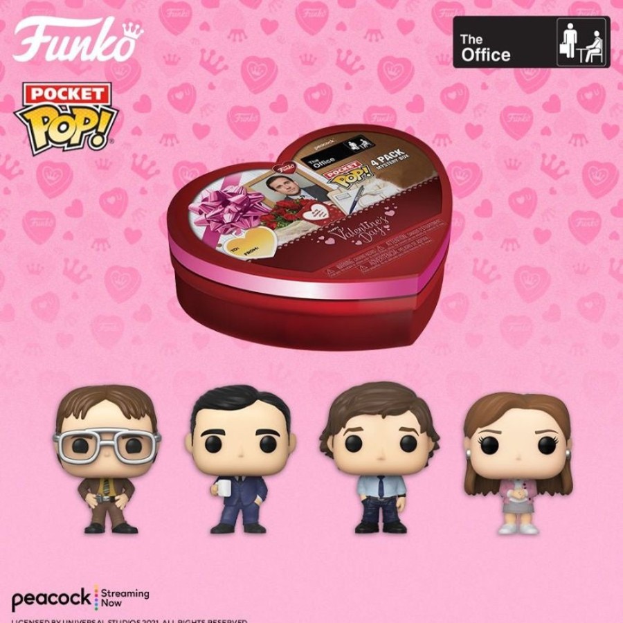 Popculture Funko | The Office - Valentines Day Us Exclusive Pocket Pop! 4-Pack [Rs]