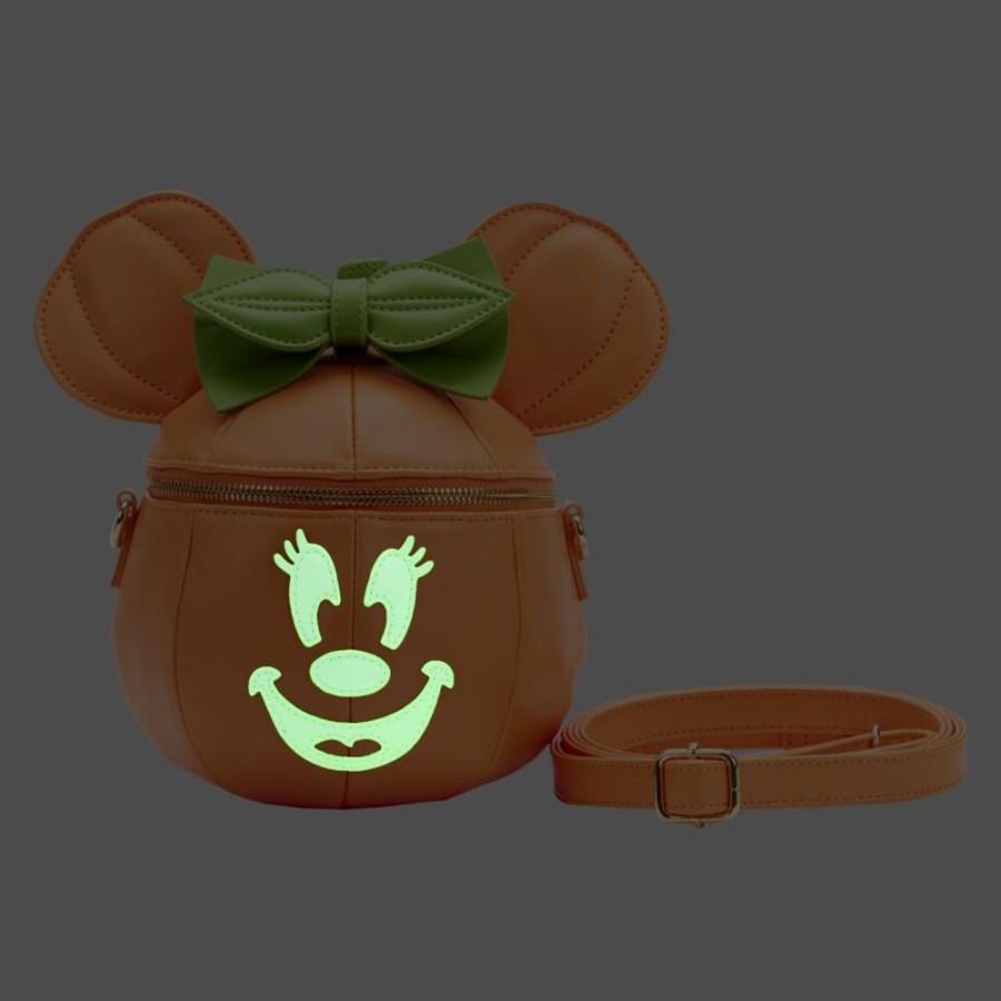 Loungefly Loungefly | Disney - Minnie Mouse Glow In The Dark Pumpkin Crossbody Bag