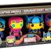 Popculture Funko | Marvel Comics - Avengers Black Light Pop! Vinyl 4-Pack [Rs]