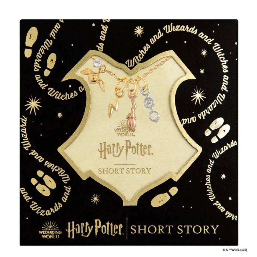 Popculture Harry Potter | Harry Potter - Harry Trio Necklace (Gold)