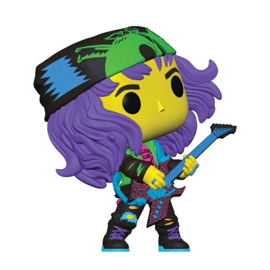 Popculture Funko | Stranger Things - Hunter Eddie With Guitar Blacklight Pop! Vinyl [Rs]