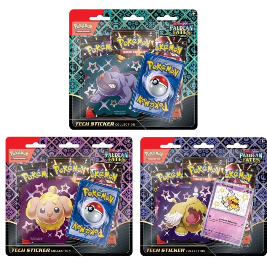 Games & Puzzles Pokemon | Pokemon Tcg - Scarlet & Violet 4.5 Paldean Fates Tech Sticker Blister