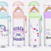 Food & Drinks Minitopia | Rainbow Unicorn Water Bottle With Led Light