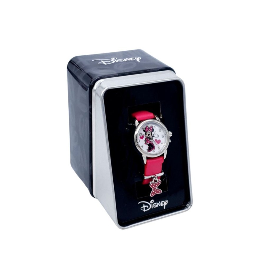 Popculture Disney | Disney Minnie Mouse Adult Specialty Watch Pink Leather Strap