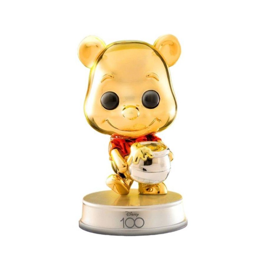 Popculture Hot Toys | Disney 100Th - Winnie The Pooh Metallic Cosbaby