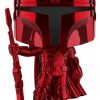 Popculture Funko | Star Wars: The Mandalorian - Mandalorian Red Metallic Us Exclusive Pop! Vinyl [Rs]