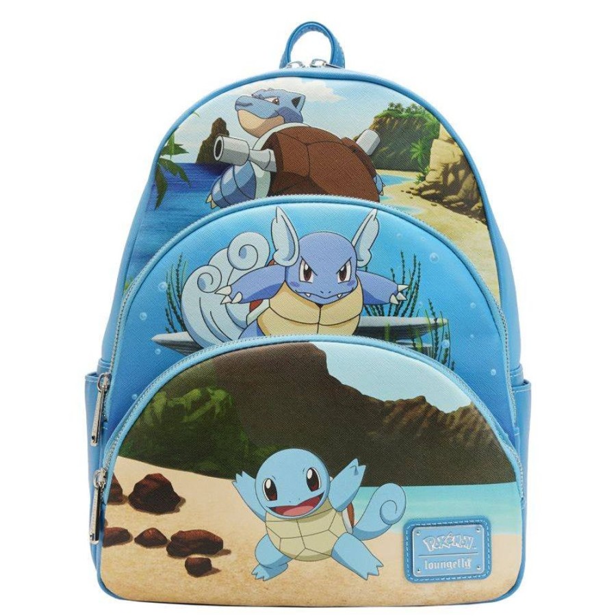 Loungefly Loungefly Bags | Pokemon - Squirtle Evolution Triple Pocket Backpack