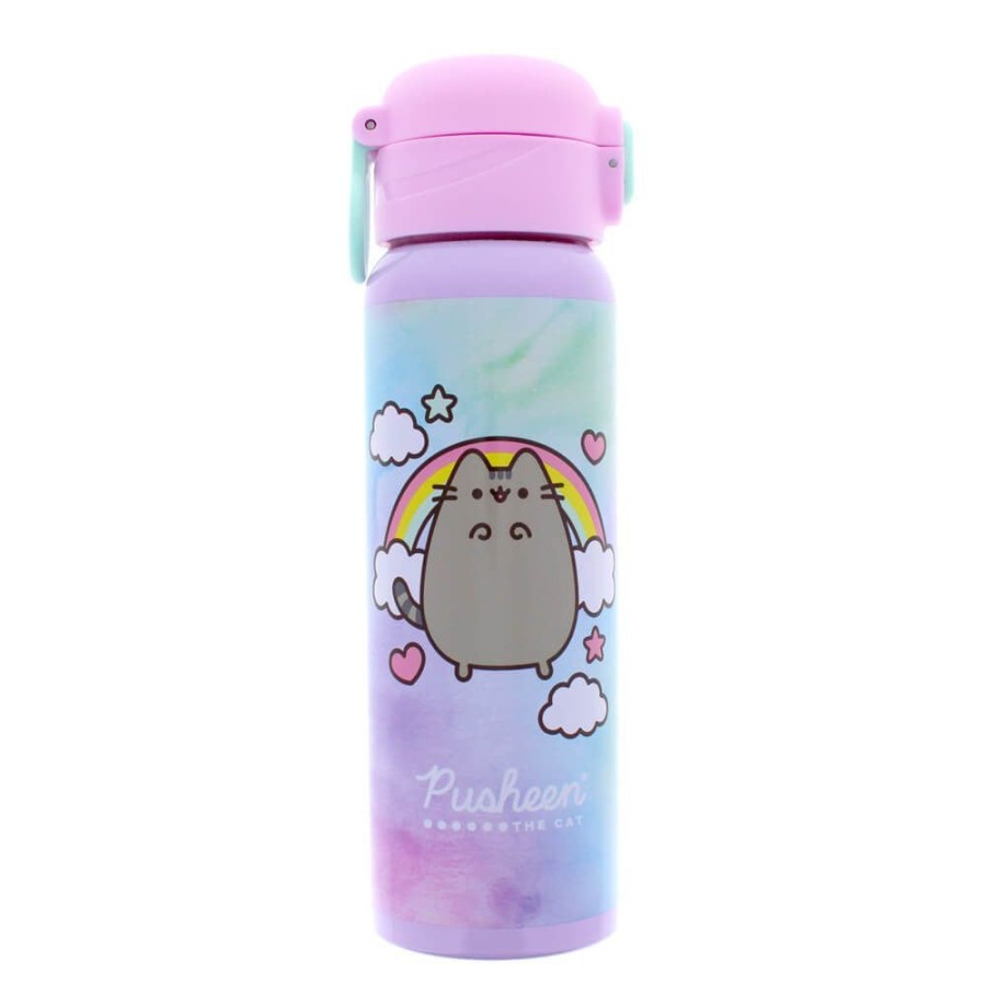 Food & Drinks PUSHEEN | Pusheen Tie Dye Metal Drink Bottle