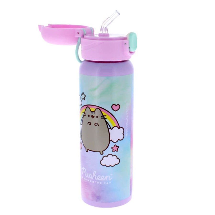 Food & Drinks PUSHEEN | Pusheen Tie Dye Metal Drink Bottle