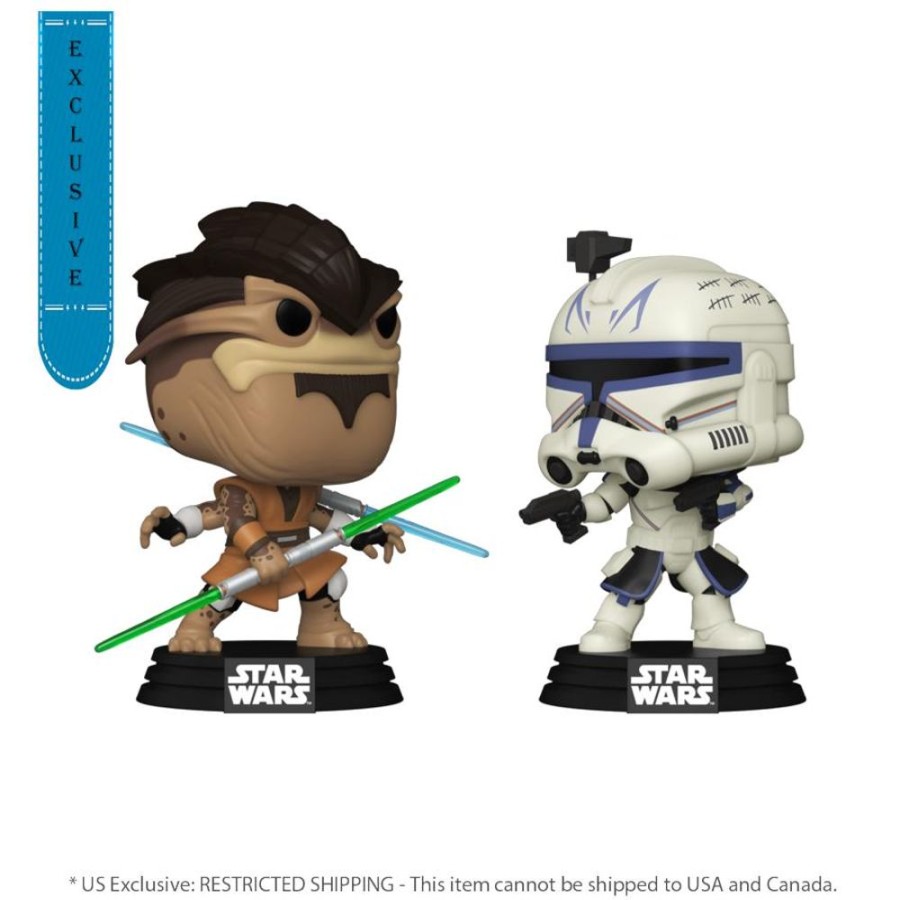 Popculture Funko | Star Wars: Clone Wars - Pong Krell Vs Captain Rex Pop! 2-Pack [Rs]