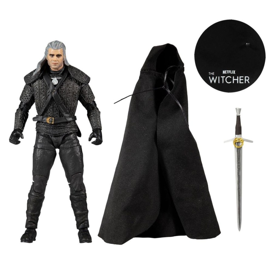 Toys McFarlane Toys | The Witcher (Netflix) - Geralt Of Rivia (Season 1) - With Cloth Cape Action Figure