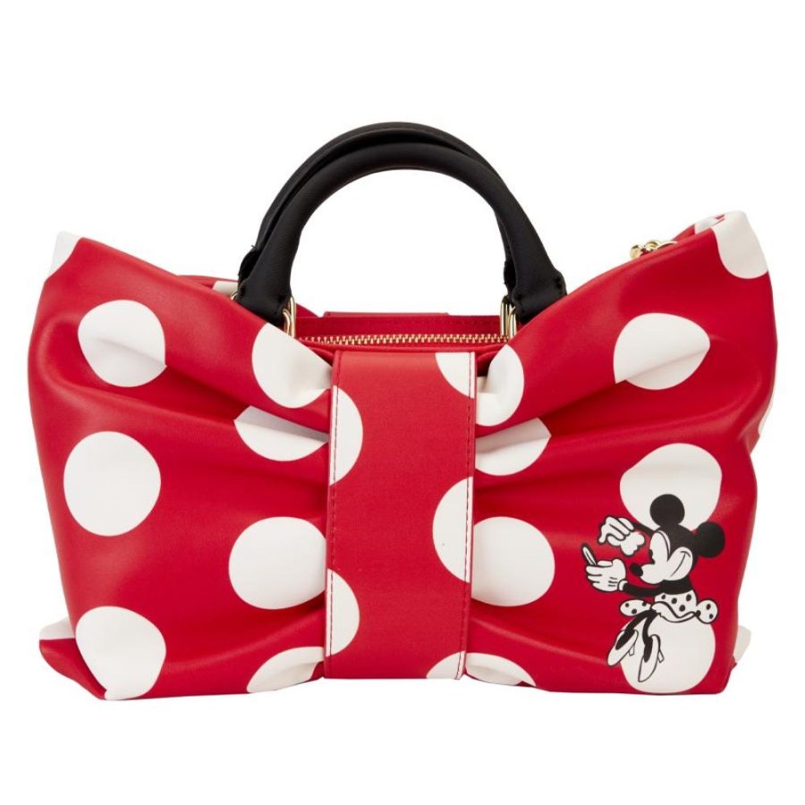 Fashion Loungefly | Disney - Minnie Rocks The Dots Figural Bow Crossbody Bag