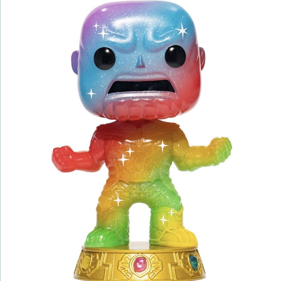 Popculture Funko | Avengers - Thanos Infinity Saga Rainbow Metallic (Artist) Pop! Vinyl With Protector