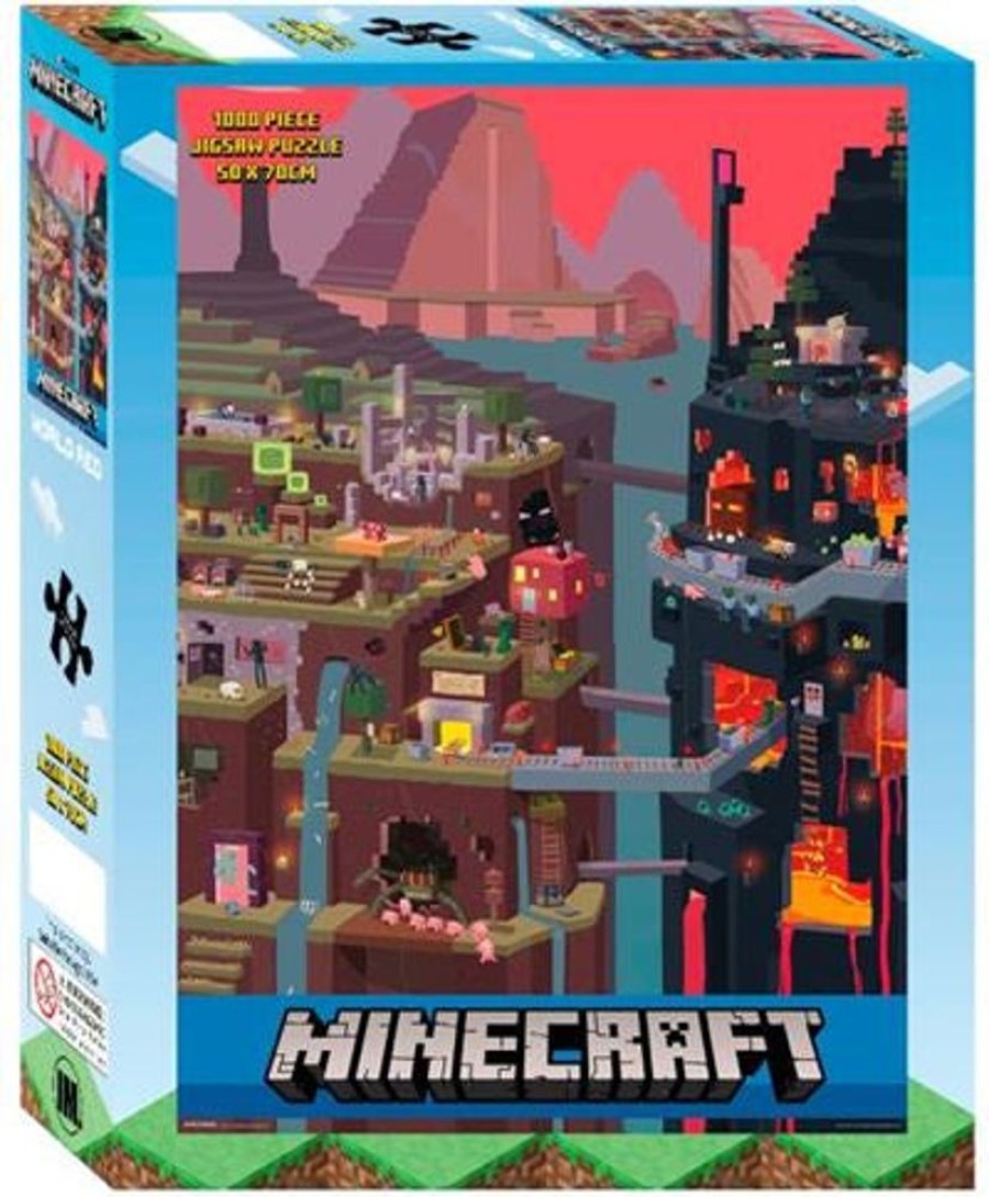 Games & Puzzles Minecraft | Minecraft 1000Pc Jigsaw Puzzle - World Red