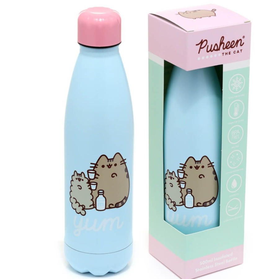 Food & Drinks PUSHEEN | Pusheen And Stormy Stainless Steel Bottle 500Ml