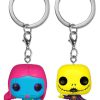 Fashion Funko | The Nightmare Before Christmas - Jack & Sally Black Light Pocket Pop! Keychain 2-Pack [Rs]