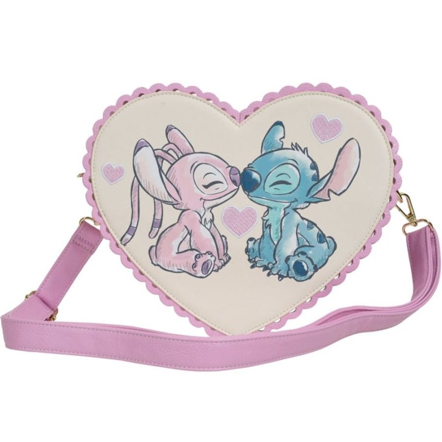 Fashion Loungefly | Lilo & Stitch - Stitch & Angel Heart Crossbody Bag [Rs]