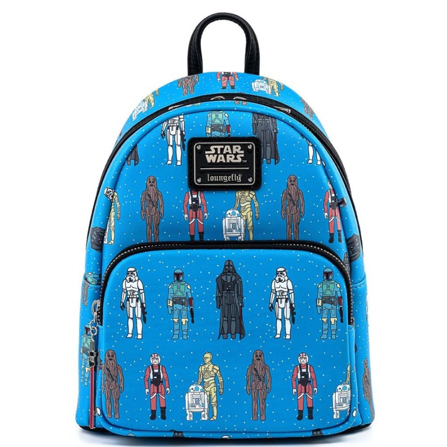 Toys Loungefly | Star Wars - Action Figures Mini Backpack