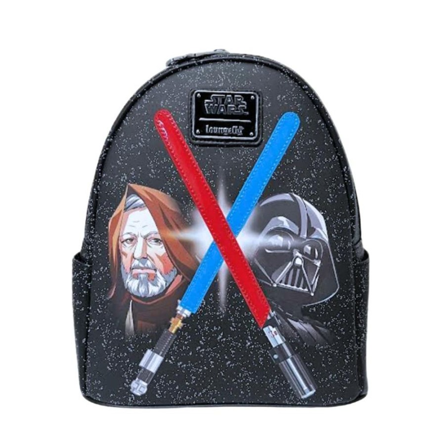 Popculture Loungefly | Star Wars - Darth Vader & Obi-Wan Light-Up Mini Backpack [Rs]