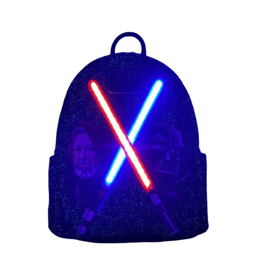 Popculture Loungefly | Star Wars - Darth Vader & Obi-Wan Light-Up Mini Backpack [Rs]