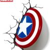 Popculture Marvel | Marvel Avengers Captain America Shield 3Dfx Wall Night Light