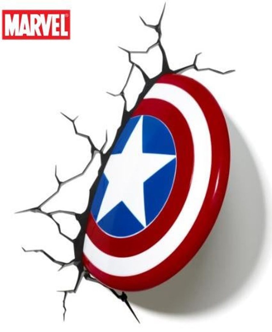 Popculture Marvel | Marvel Avengers Captain America Shield 3Dfx Wall Night Light