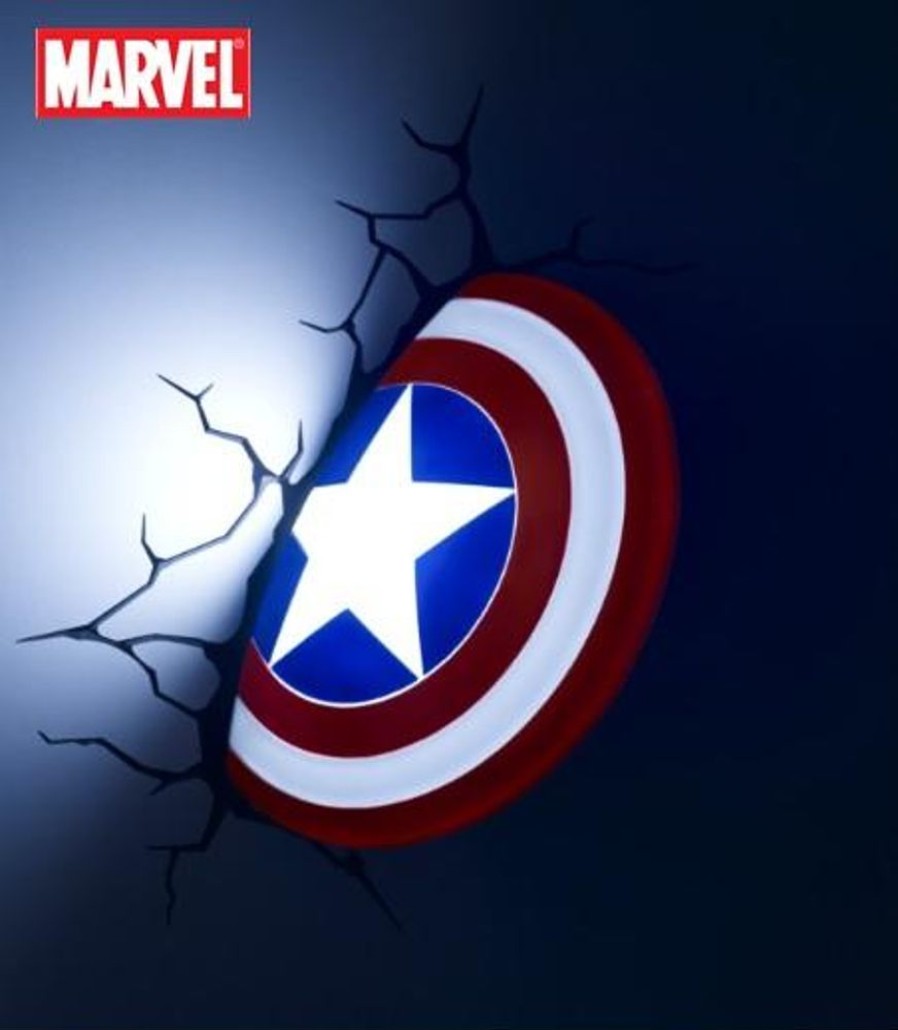 Popculture Marvel | Marvel Avengers Captain America Shield 3Dfx Wall Night Light