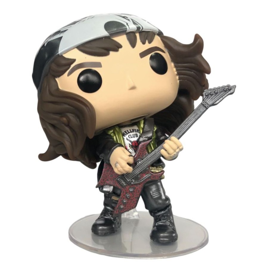 Popculture Funko | Stranger Things - Hunter Eddie With Guitar Metallic Pop! Vinyl [Rs]