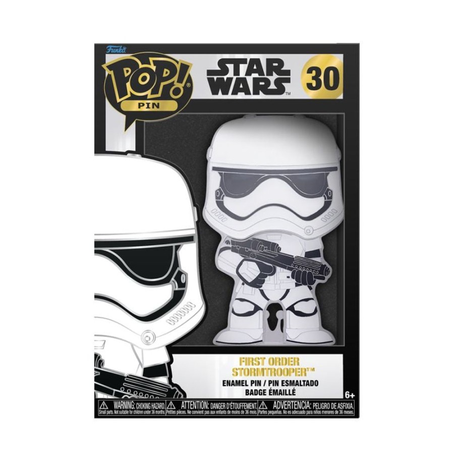 Popculture Funko | Star Wars - First Order Stormtrooper 4" Pop! Enamel Pin